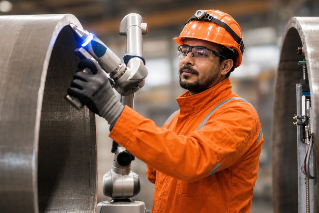 NDT in 3D Laser Scanning for pipe ovality check