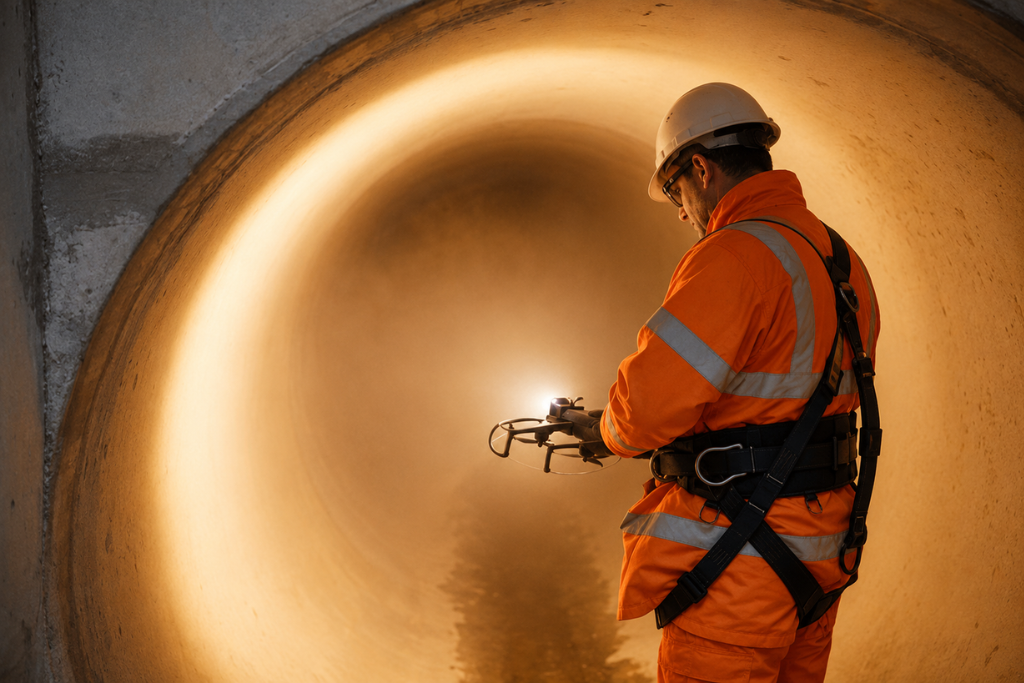 NDT in Drone Inspection Services - Internal / Confined Space